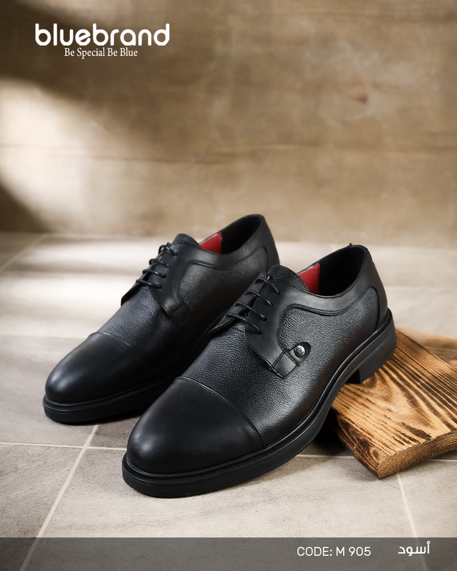 حذاء كلاسيك جلد طبيعي برباط - M905