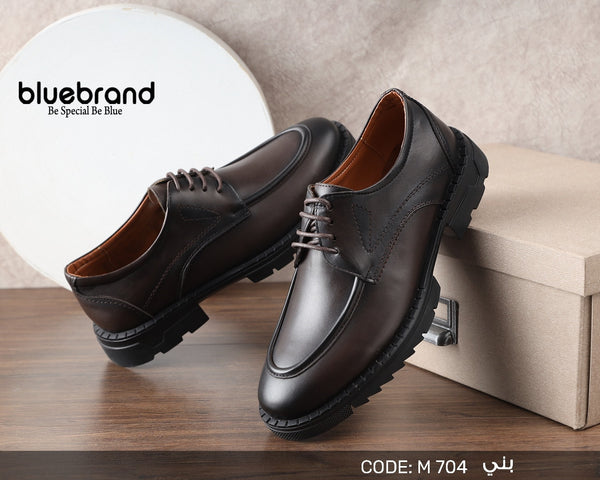 حذاء جلد طبيعي كاجوال برباط - M704
