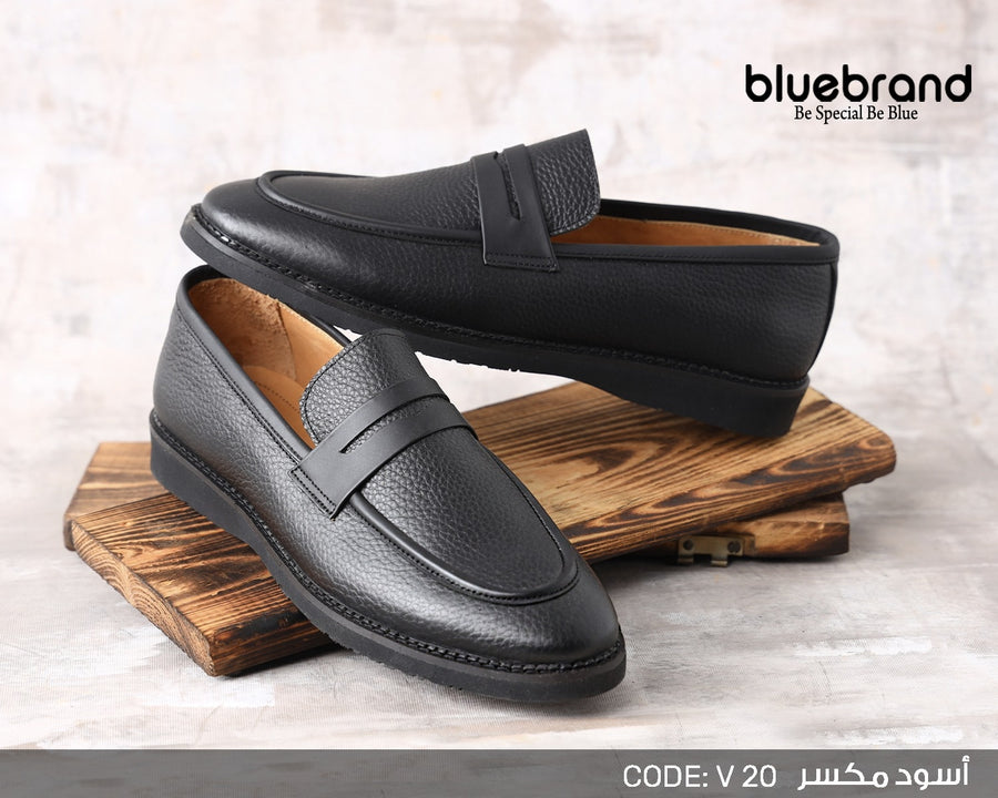 حذاء جلد طبيعي كاجوال بانص - V20m