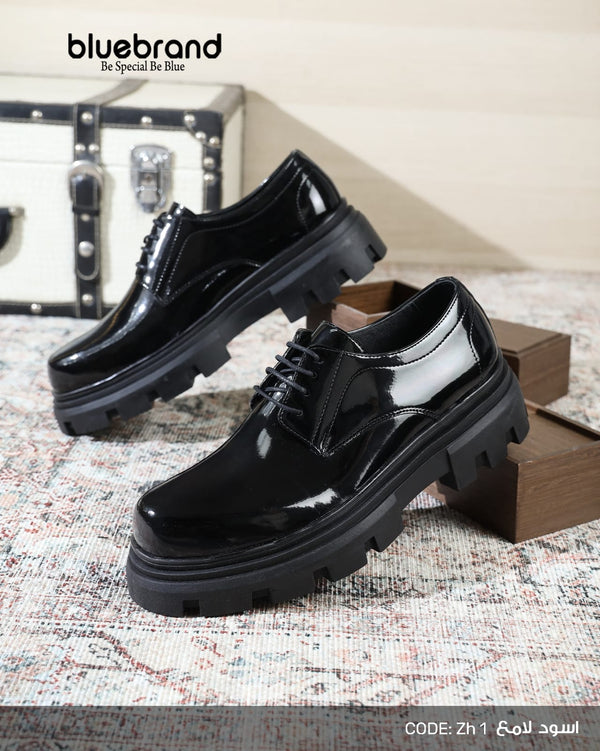 حذاء سكاي لميع كاجوال برباط - ZH1 - Black.V