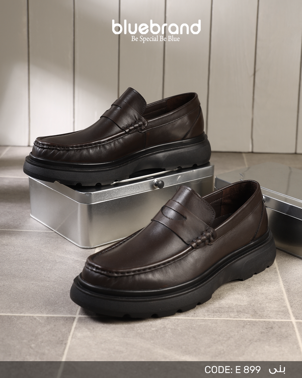 حذاء كاجوال جلد طبيعي بانص - E899