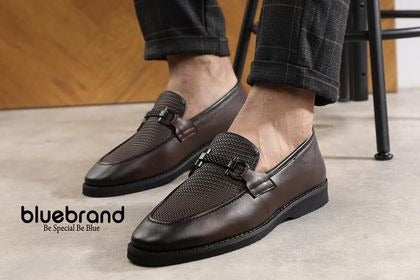 حذاء جلد طبيعي كاجوال بانص - S217g
