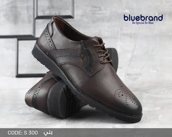 حذاء جلد طبيعي كاجوال برباط - S300g