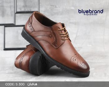 حذاء جلد طبيعي كاجوال برباط - S300g