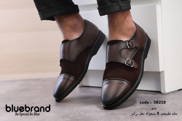 حذاء جلد طبيعي كاجوال برباط - SB218