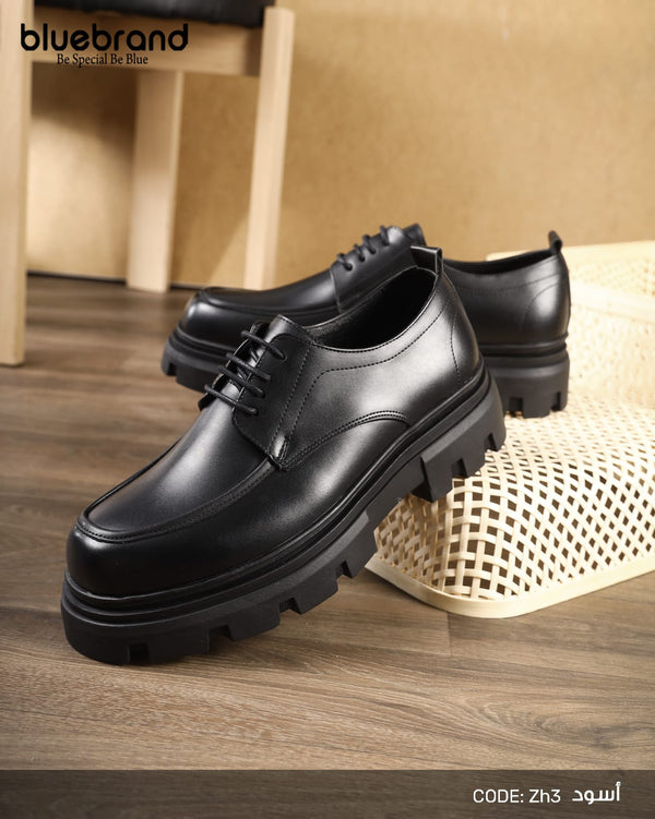 حذاء جلد سكاي كاجوال برباط - ZH3 - Black