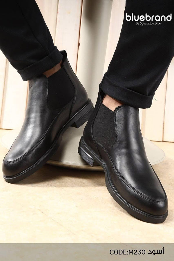 حذاء جلد طبيعي هاف بوت كلاسيك - M230
