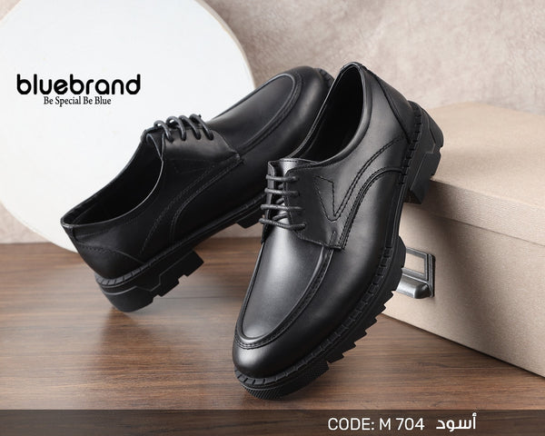 حذاء جلد طبيعي كاجوال برباط - M704