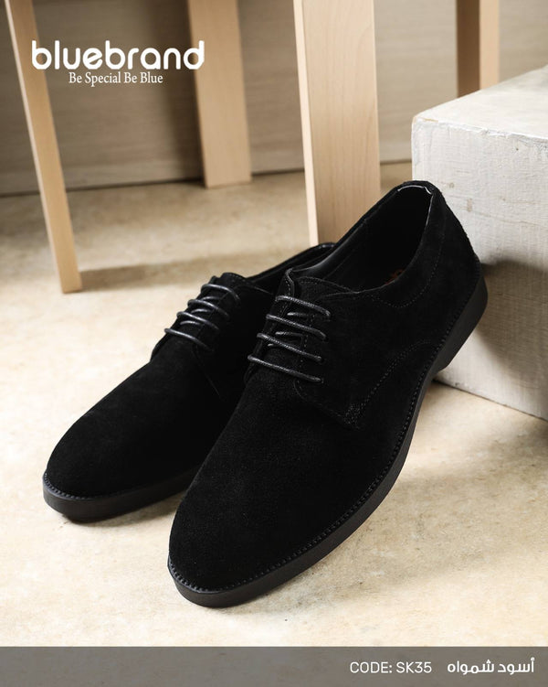 حذاء كاجوال شمواه طبيعي برباط - SK35 - Black